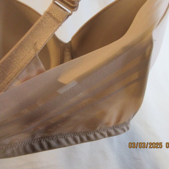 FELINA UNIQUE CROSS IN BACK BEIGE BRA SIZE 38DDD - Picture 3 of 10